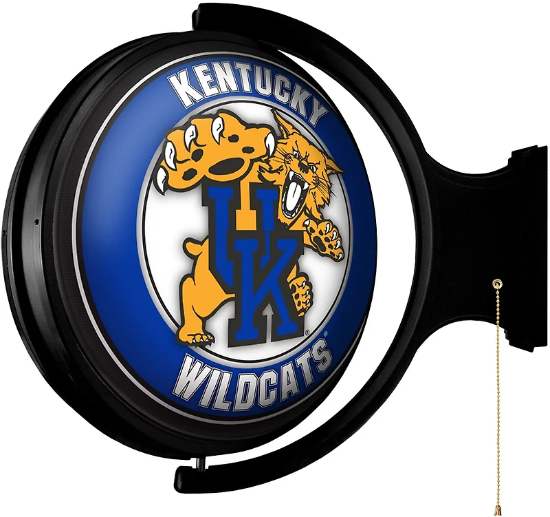 The Fan-Brand University of Kentucky Mascot Round Rotating Lighted Sign