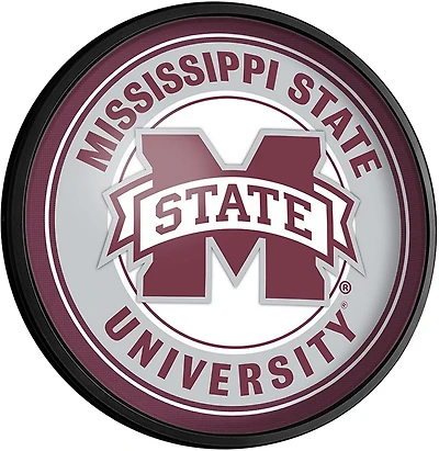 The Fan-Brand Mississippi State University Round Slimline Lighted Wall Sign