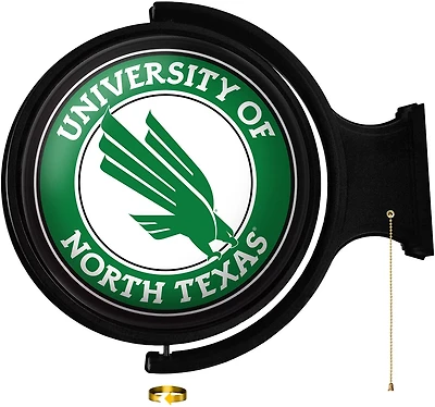 The Fan-Brand University of North Texas Original Round Rotating Lighted Sign
