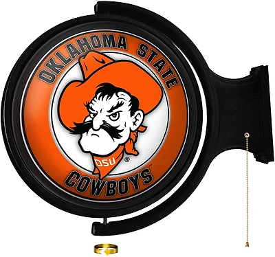 The Fan-Brand Oklahoma State University Pete Round Rotating Lighted Sign