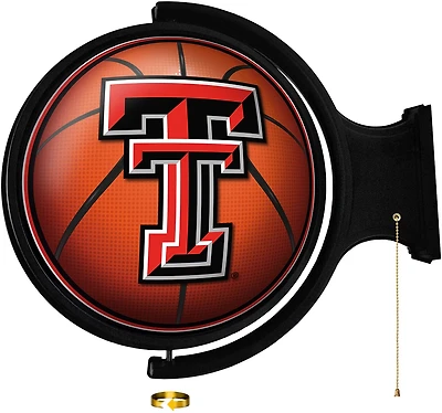 The Fan-Brand Texas Tech University Basketball Round Rotating Lighted Sign
