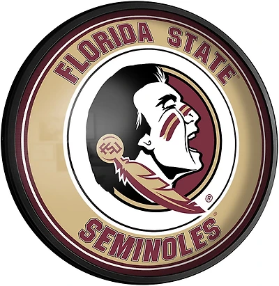 The Fan-Brand Florida State University Round Slimline Lighted Sign