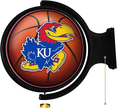 The Fan-Brand University of Kansas Rotating Lighted Wall Sign