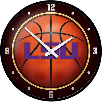 The Fan-Brand Louisiana State University Basketball Modern Disc Clock