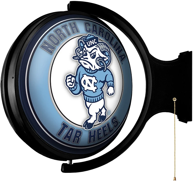 The Fan-Brand University of North Carolina Mascot Round Rotating Lighted Sign