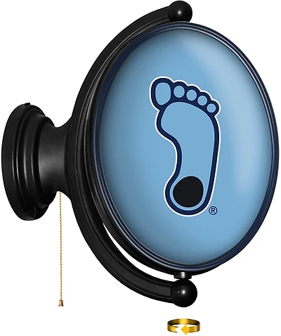 The Fan-Brand University of North Carolina Heel Logo Original Oval Rotating Lighted Sign
