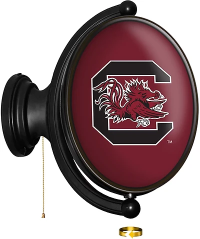The Fan-Brand University of South Carolina Garnet Original Oval Rotating Lighted Sign