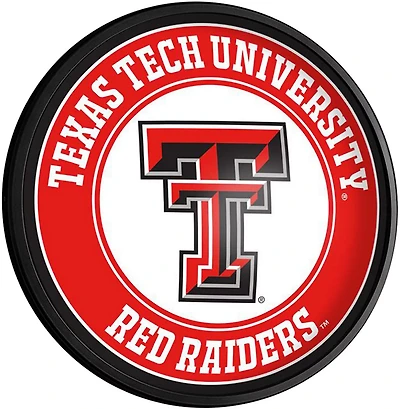 The Fan-Brand Texas Tech University Round Slimline Lighted Wall Sign