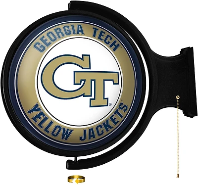 The Fan-Brand Georgia Tech Round Rotating Lighted Sign