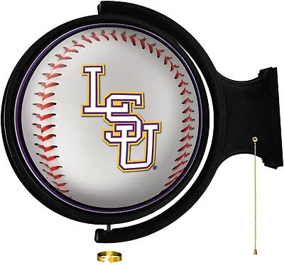 The Fan-Brand Louisiana State University Baseball Round Rotating Lighted Sign