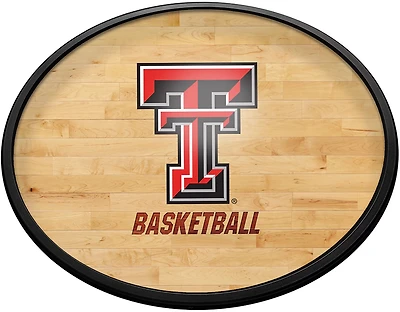 The Fan-Brand Texas Tech University Hardwood Oval Slimline Lighted Wall Sign