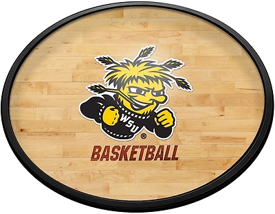 The Fan-Brand Wichita State University Hardwood Oval Slimline Lighted Wall Sign