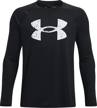 Under Armour Boys’ Tech Logo Print Fill Long Sleeve T-shirt
