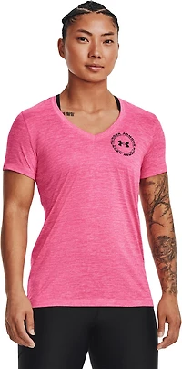 Under Armour Women's Tech Twist LC Crest Short Sleeve T-shirt