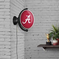 The Fan-Brand University of Alabama Oval Rotating Lighted Sign