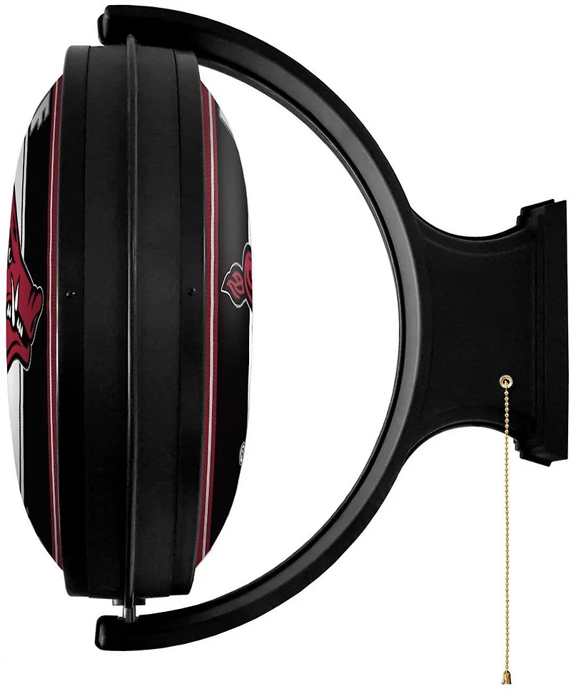 The Fan-Brand University of Arkansas Round Rotating Lighted Sign