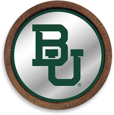 The Fan-Brand Baylor University Faux Barrel Top Mirrored Sign