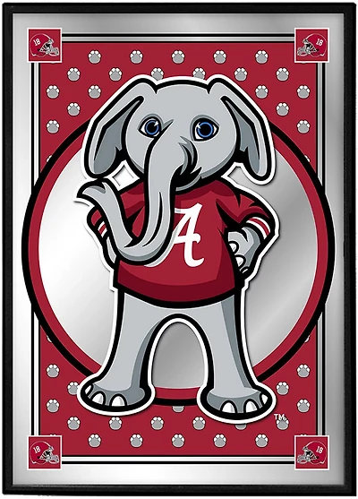 The Fan-Brand University of Alabama Big Al Framed Mirrored Wall Sign