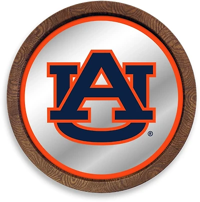 The Fan-Brand Auburn University Faux Barrel Top Mirrored Sign