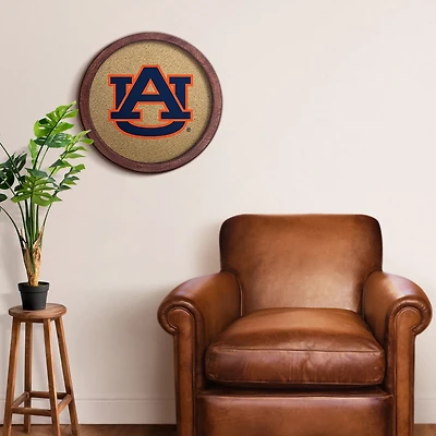 The Fan-Brand Auburn University “Faux” Barrel Framed Cork Board