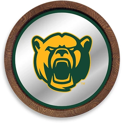 The Fan-Brand Baylor University Bear Faux Barrel Top Mirrored Sign