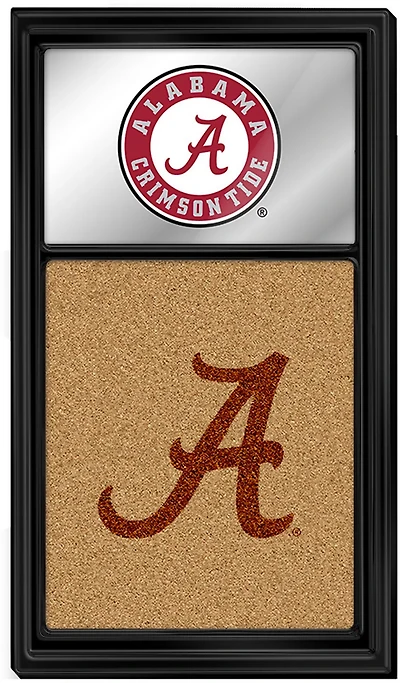 The Fan-Brand University of Alabama Dual Logo Mirrored Dry Erase Note Board