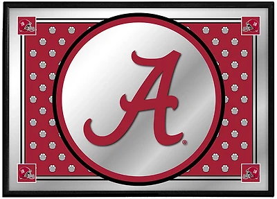 The Fan-Brand University of Alabama Team Spirit Framed Mirrored Wall Sign