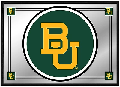 The Fan-Brand Baylor University Team Spirit Framed Mirrored Wall Sign