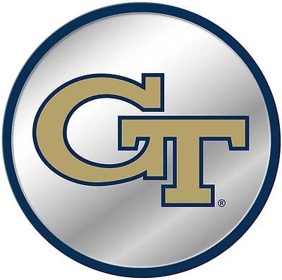 The Fan-Brand Georgia Tech University Modern Disc Mirrored Wall Sign