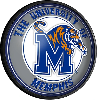 The Fan-Brand University of Memphis Round Slimline Lighted Wall Sign