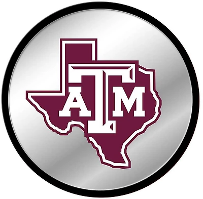The Fan-Brand Texas A&M University Mascot Modern Disc Mirrored Wall Sign