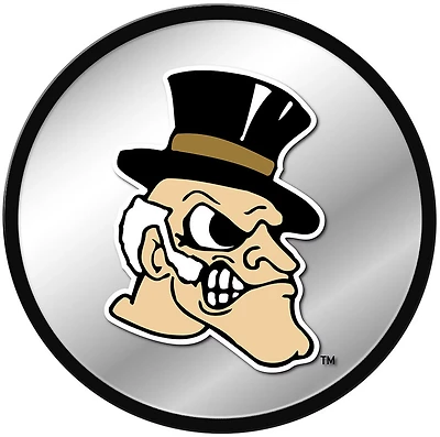 The Fan-Brand Wake Forest University Mascot Modern Disc Mirrored Wall Sign