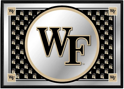 The Fan-Brand Wake Forest University Team Spirit Framed Mirrored Wall Sign