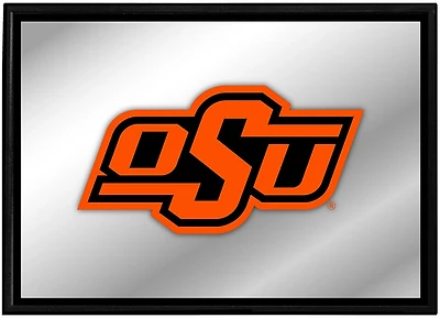 The Fan-Brand Oklahoma State University Framed Mirrored Wall Sign