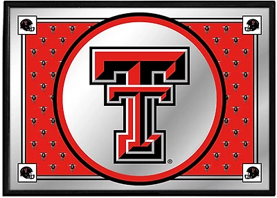 The Fan-Brand Texas Tech University Team Spirit Framed Mirrored Wall Sign
