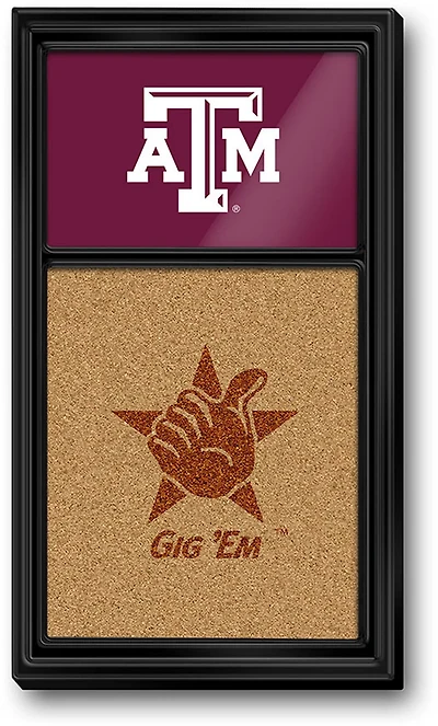 The Fan-Brand Texas A&M University Dual Logo Cork Note Board