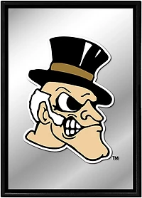 The Fan-Brand Wake Forest University Mascot Framed Mirrored Wall Sign