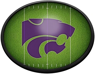 The Fan-Brand Kansas State University On the 50 Oval Slimline Lighted Sign