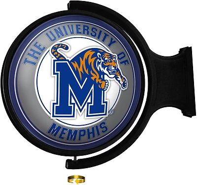 The Fan-Brand University of Memphis Round Rotating Lighted Sign