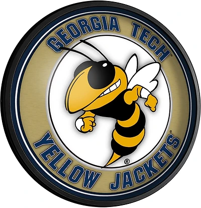 The Fan-Brand Georgia Tech Mascot Round Slimline Lighted Sign