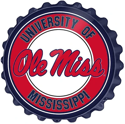 The Fan-Brand University of Mississippi Bottle Cap Sign