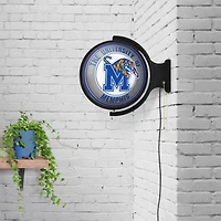 The Fan-Brand University of Memphis Round Rotating Lighted Sign