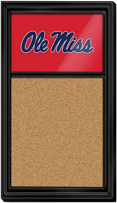 The Fan-Brand University of Mississippi Cork Note Board