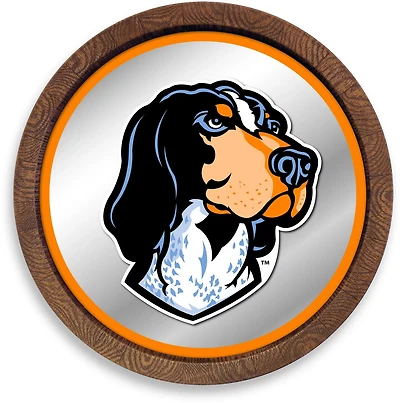 The Fan-Brand University of Tennessee Mascot Faux Barrel Top Mirrored Wall Sign