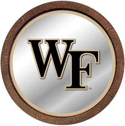 The Fan-Brand Wake Forest University Faux Barrel Top Mirrored Wall Sign