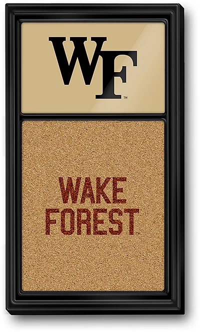 The Fan-Brand Wake Forest University Dual Logo Cork Note Board