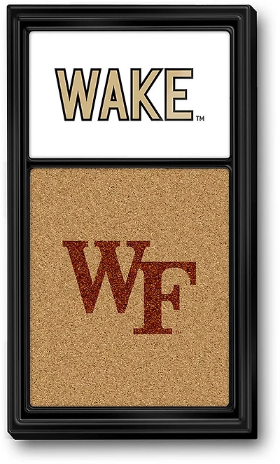 The Fan-Brand Wake Forest University WAKE Dual Logo Cork Note Board