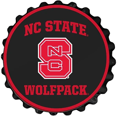 The Fan-Brand North Carolina State University Block S Bottle Cap Wall Sign