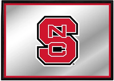 The Fan-Brand North Carolina State University Framed Mirrored Wall Sign