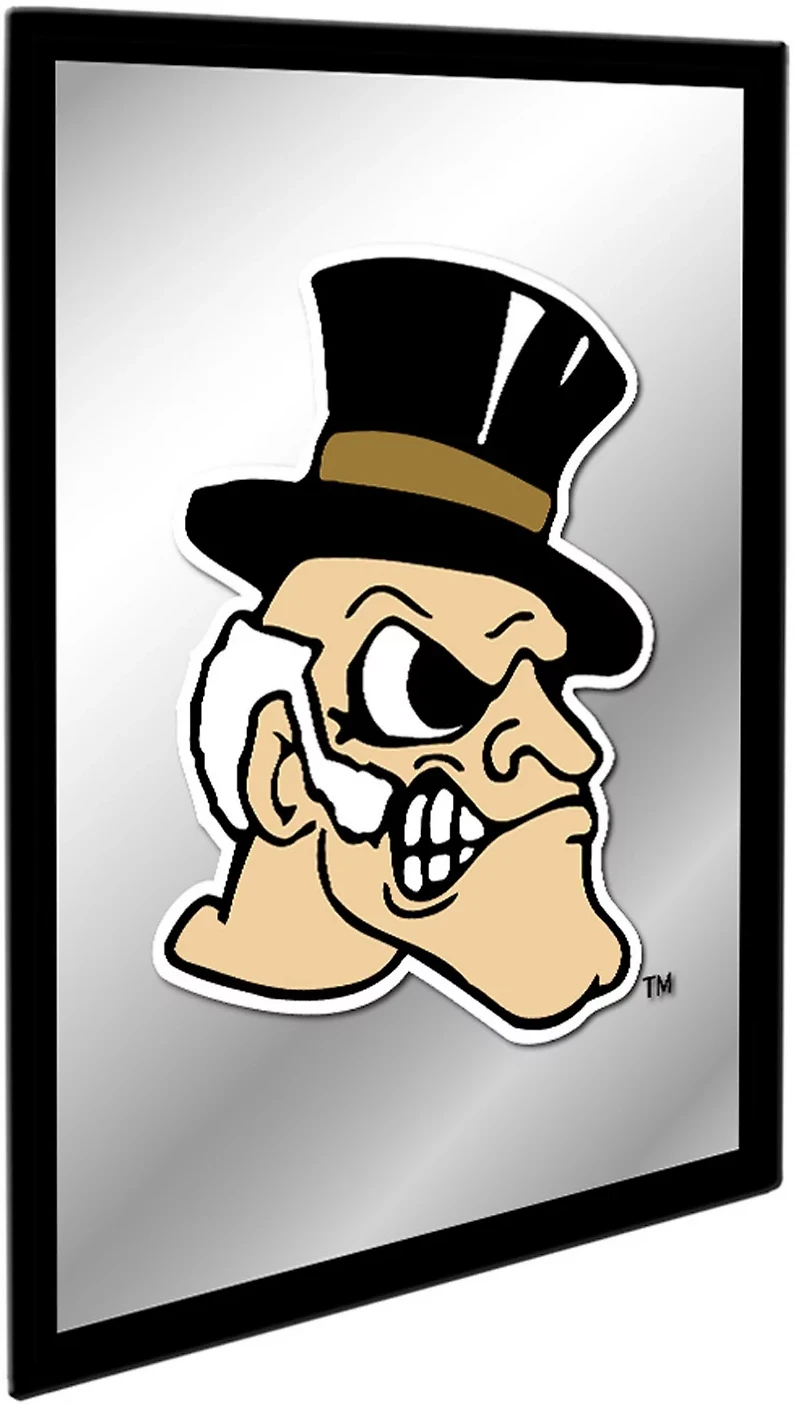 The Fan-Brand Wake Forest University Mascot Framed Mirrored Wall Sign